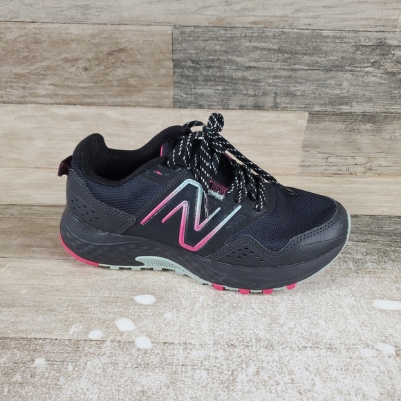 New Balance Shoes - New Balance 410 V8 Womens Shoes Sz‎ 7 B Black Hi-Pink Bright Cyan Sneakers